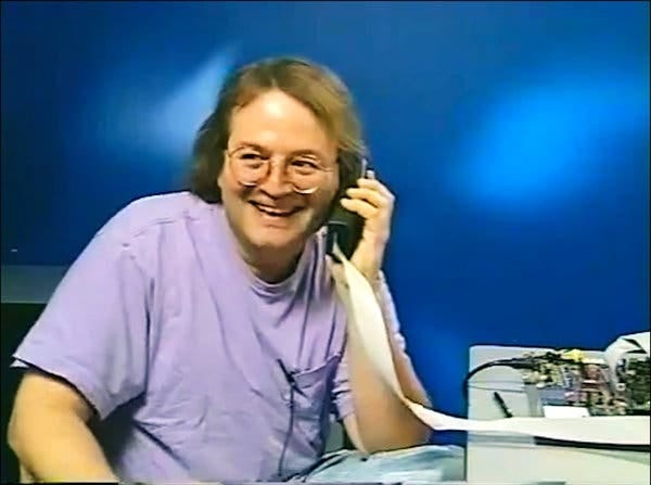 Andy Hertzfeld, as seen in "General Magic," left Apple to help found the visionary startup company.<br><br>
