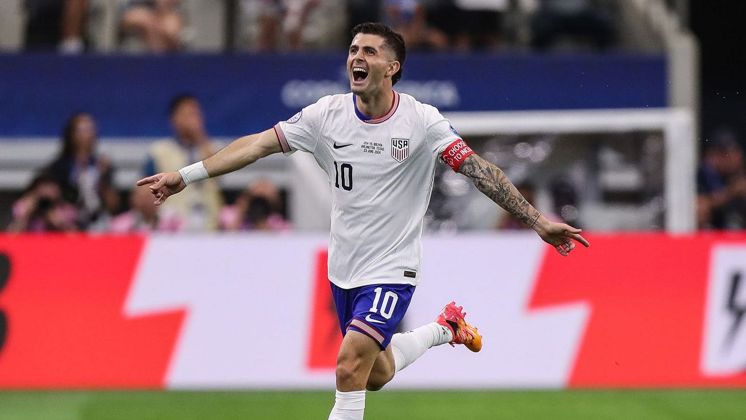Christian Pulisic scores spectacular goal as US beats Bolivia in Copa  América opener | CNN