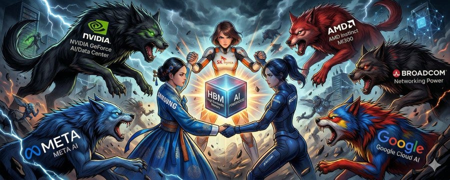 HBM War: A Bloodbath Power Struggle Among Big Tech Giants