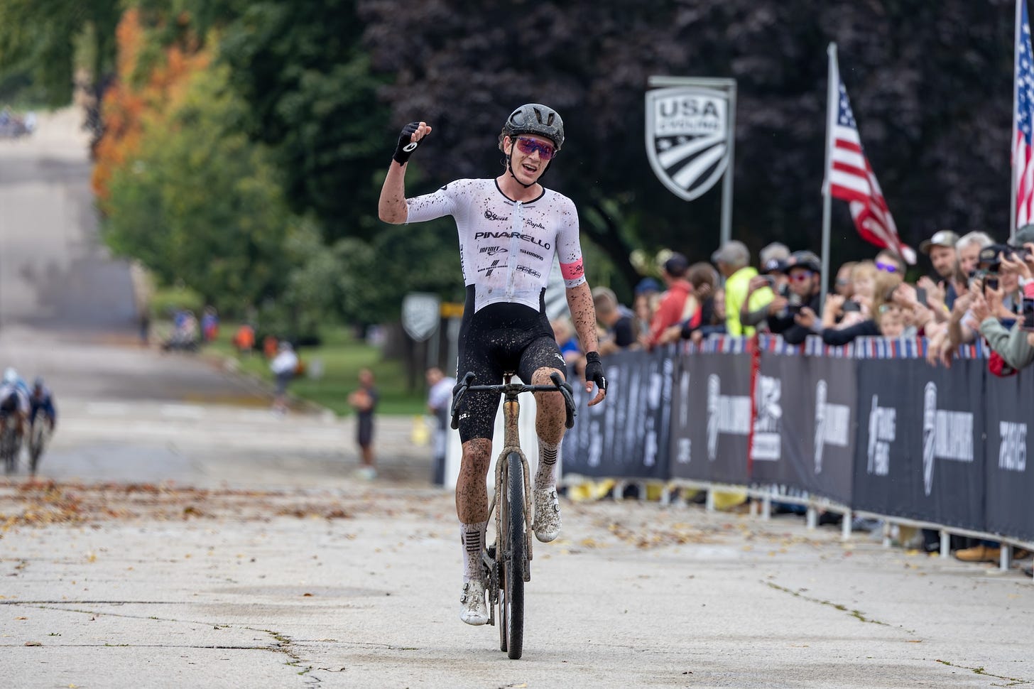 Bradyn Lange (Pinarello / Orange Seal) wins elite men's title at US Gravel Championships Bradyn Lange (Pinarello / Orange Seal) wins elite men's title at US Gravel Championships