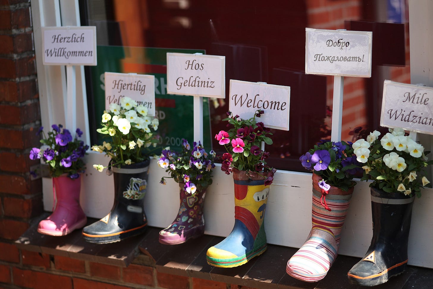 Kindergarten Stiefel Willkommen