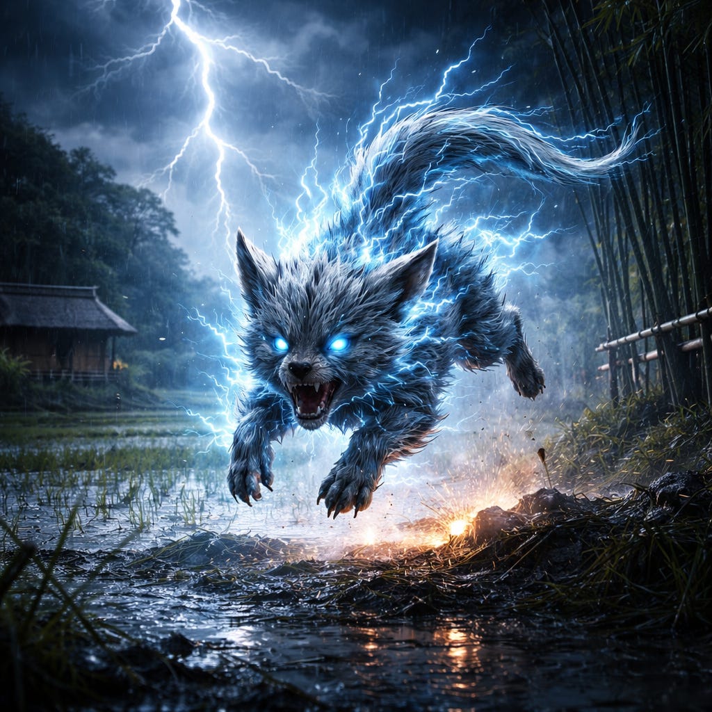 Raiju Rabbit Myth of the Day: Raijū - by Hannibal Hills