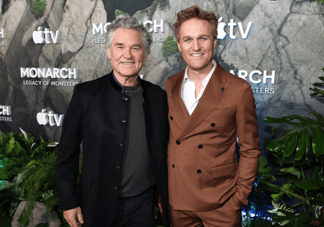 Kurt Russell and Wyatt Russell attend the season two premiere of the Apple TV series “Monarch: Legacy of Monsters” at the TCL Chinese Theatre in Hollywood on February 19. Season two debuts globally on Apple TV on Friday February 27, 2026. Kurt Russell and Wyatt Russell attend the season two premiere of the Apple TV series “Monarch: Legacy of Monsters” at the TCL Chinese Theatre in Hollywood on February 19. Season two debuts globally on Apple TV on Friday February 27, 2026.