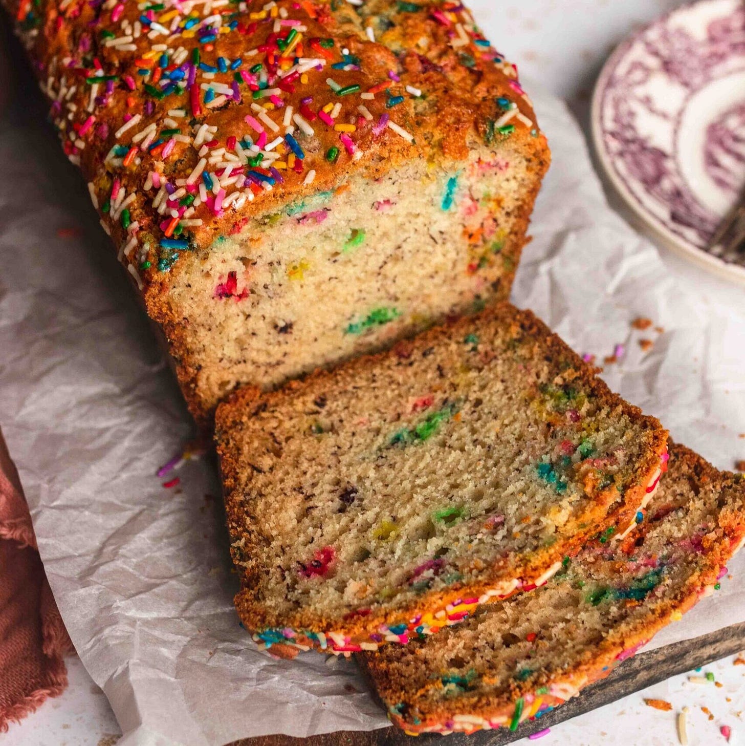 Vegan Funfetti Banana Bread
