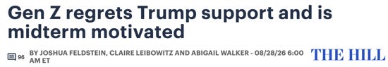 A screenshot of an article from The Hill with a headline that says, 