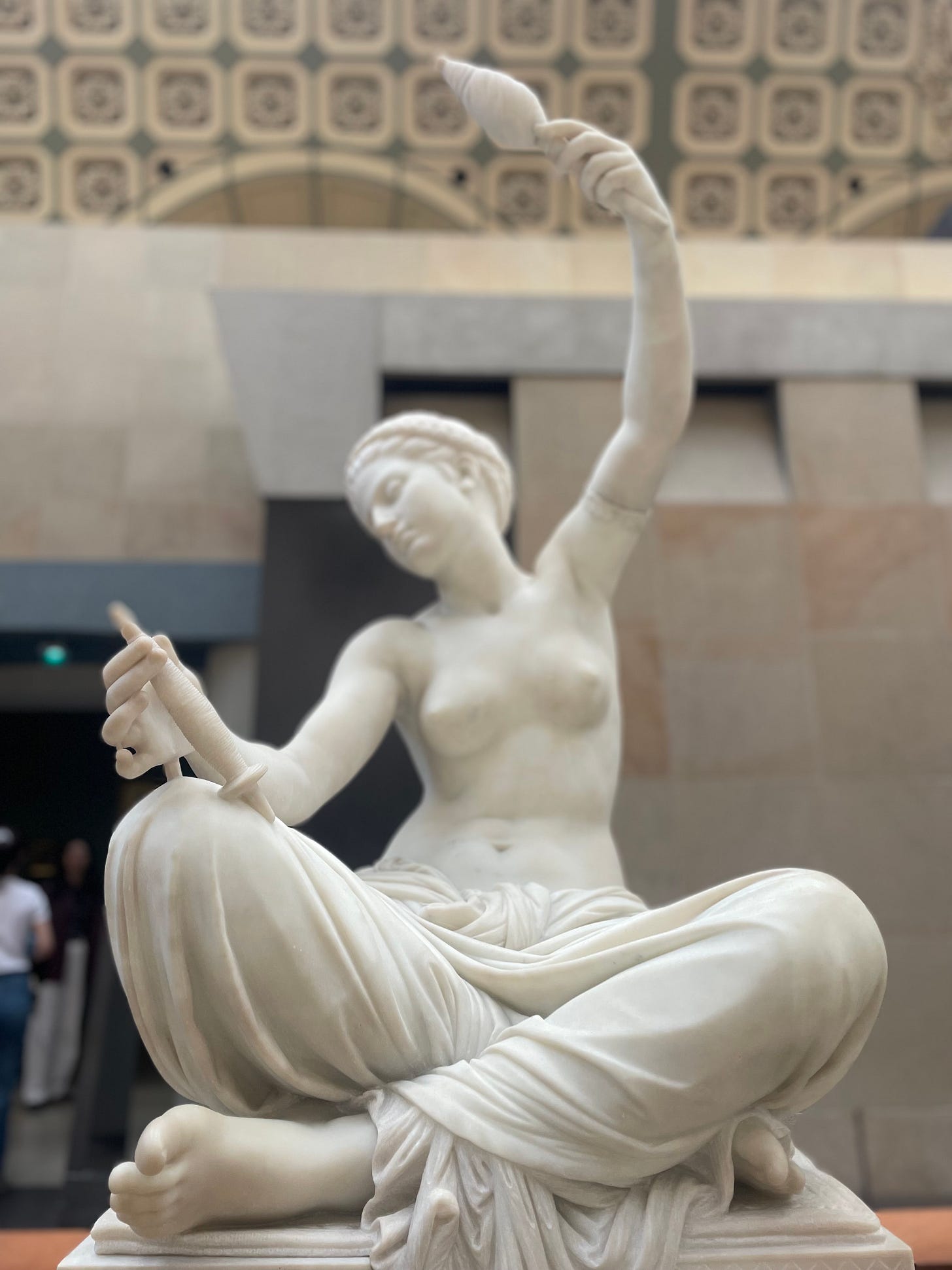 La Hilandera de La jeune fille de Megara, Louis-Ernest Barrias. Museo de Orsay. 