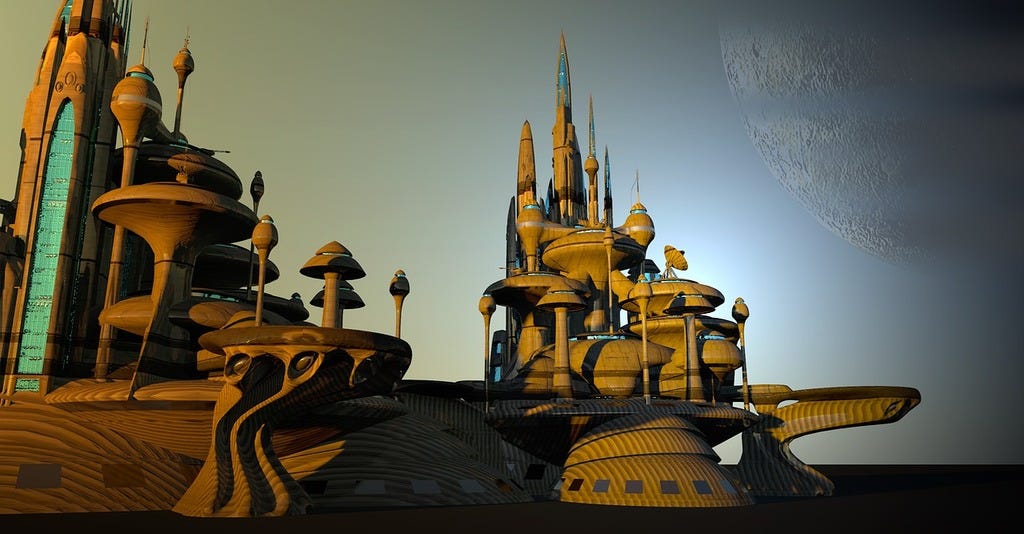 Utopia city forward building.