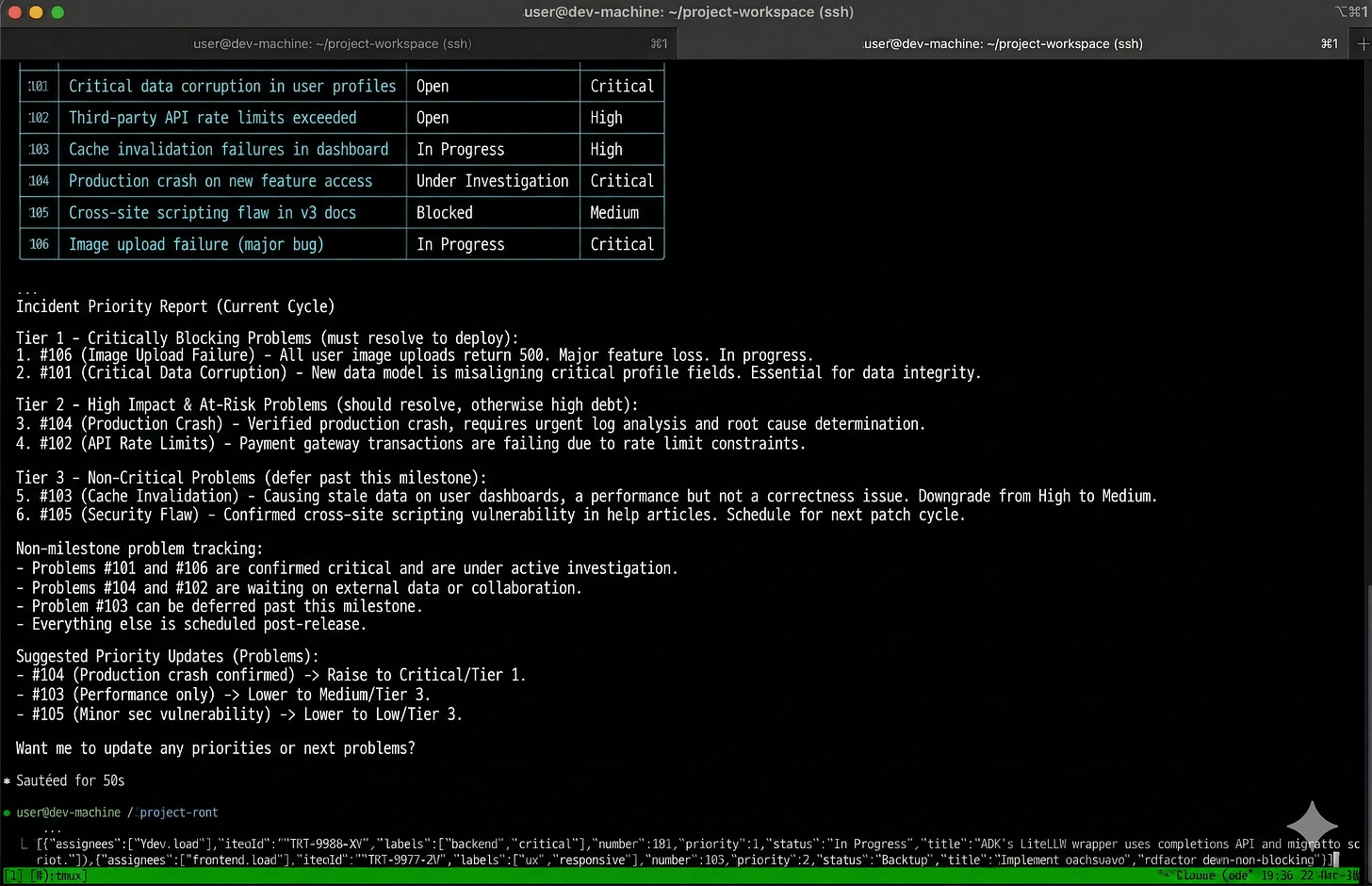 Claude prioritizing personal issues against a milestone Claude prioritizing personal issues against a milestone