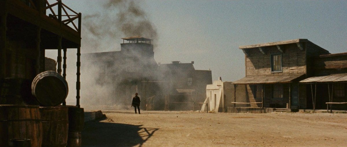 A FISTFUL OF DOLLARS (1964) Cinematography by Federico G. Larraya and  Massimo Dallamano Directed by Sergio Leone Explore more shots in our  database: https://t.co/r4wvBG6m1l