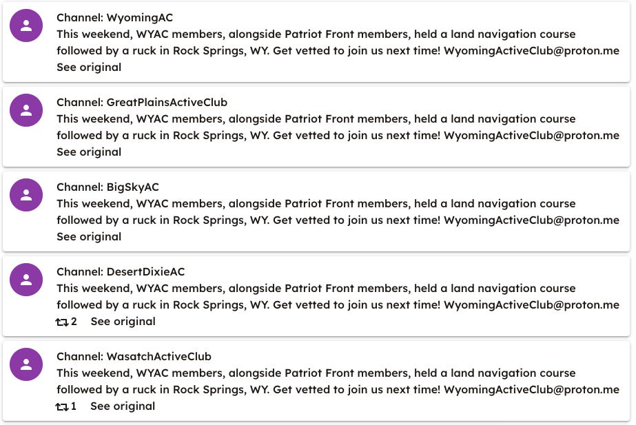 white supremacist active clubs telegram white supremacist active clubs telegram