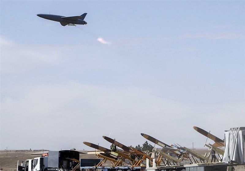 Iran Launches Mass Drone Attack in Hybrid Operation against Israeli Regime Iran Launches Mass Drone Attack in Hybrid Operation against Israeli Regime