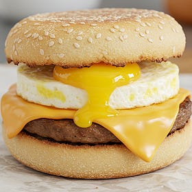 Sausage egg and cheese McMuffins