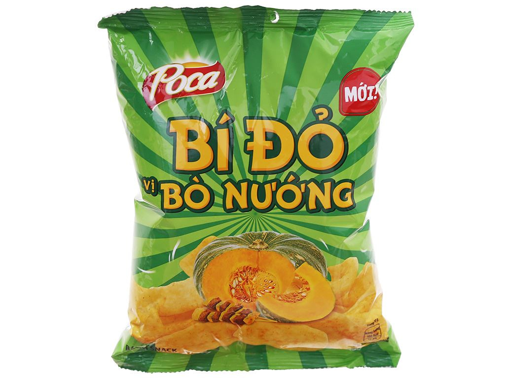Snack bí đỏ Poca gói 35g 1