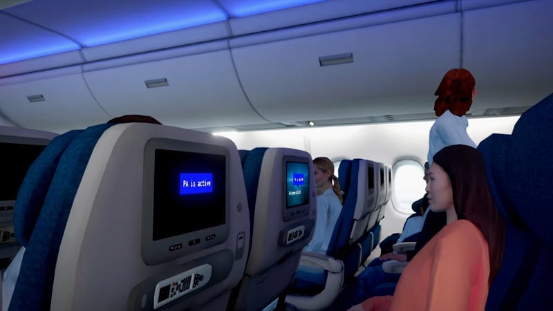 passageiro sentado em airplane mode
