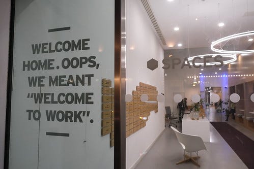 Welcome Home. Oops, We Meant "Welcome to Work." Welcome Home. Oops, We Meant "Welcome to Work."