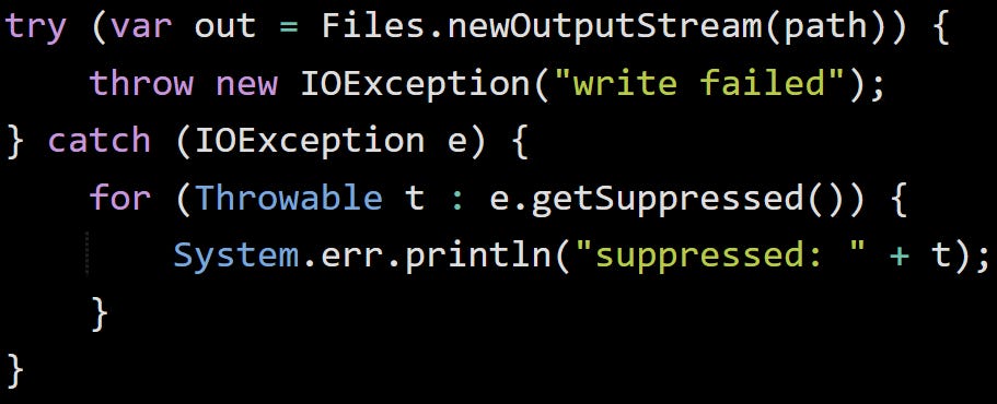 Java Scope, Part 4 — try-with-resources and Catch Blocks