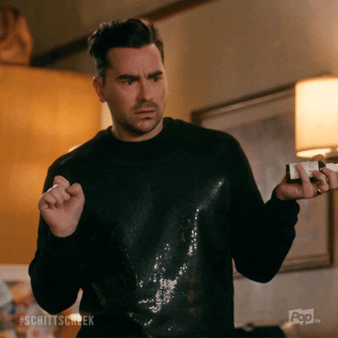 David Rose from Schitt's Creek looking dramatically flabbergasted David Rose from Schitt's Creek looking dramatically flabbergasted
