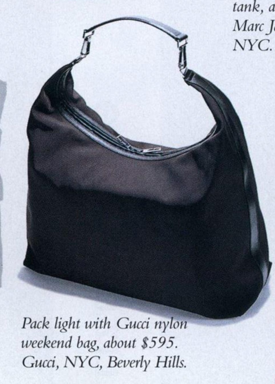 The Joy of a Simple Nylon Gucci Bag - by Liana Satenstein