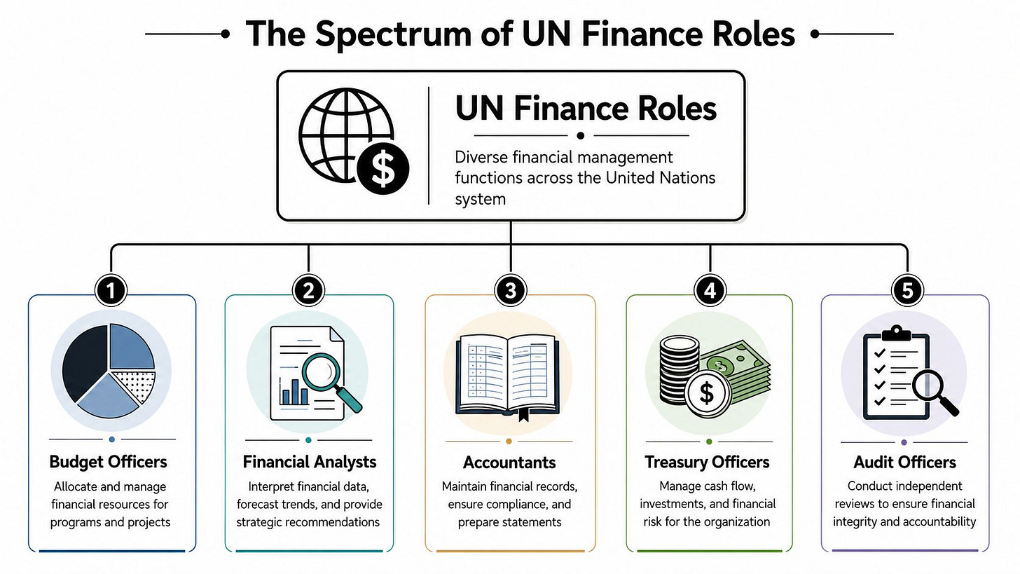 The Spectrum of UN Finance Roles The Spectrum of UN Finance Roles