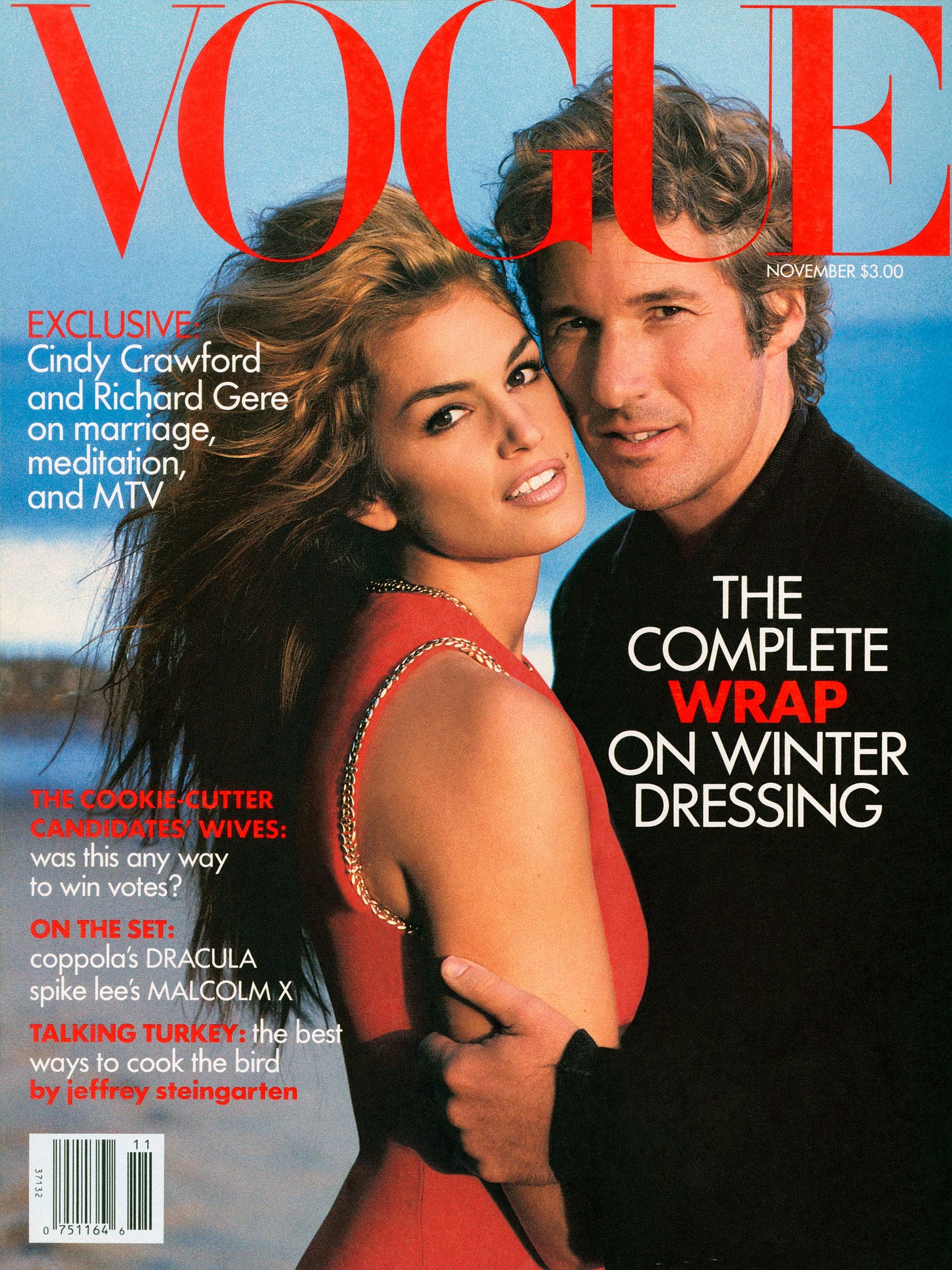 From the Archives: Cindy Crawford and Richard Gere's November 1992 Cover  Story | Vogue