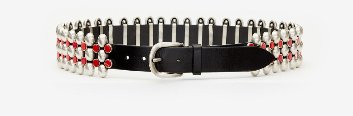 Varana belt Woman Henna-silver 3