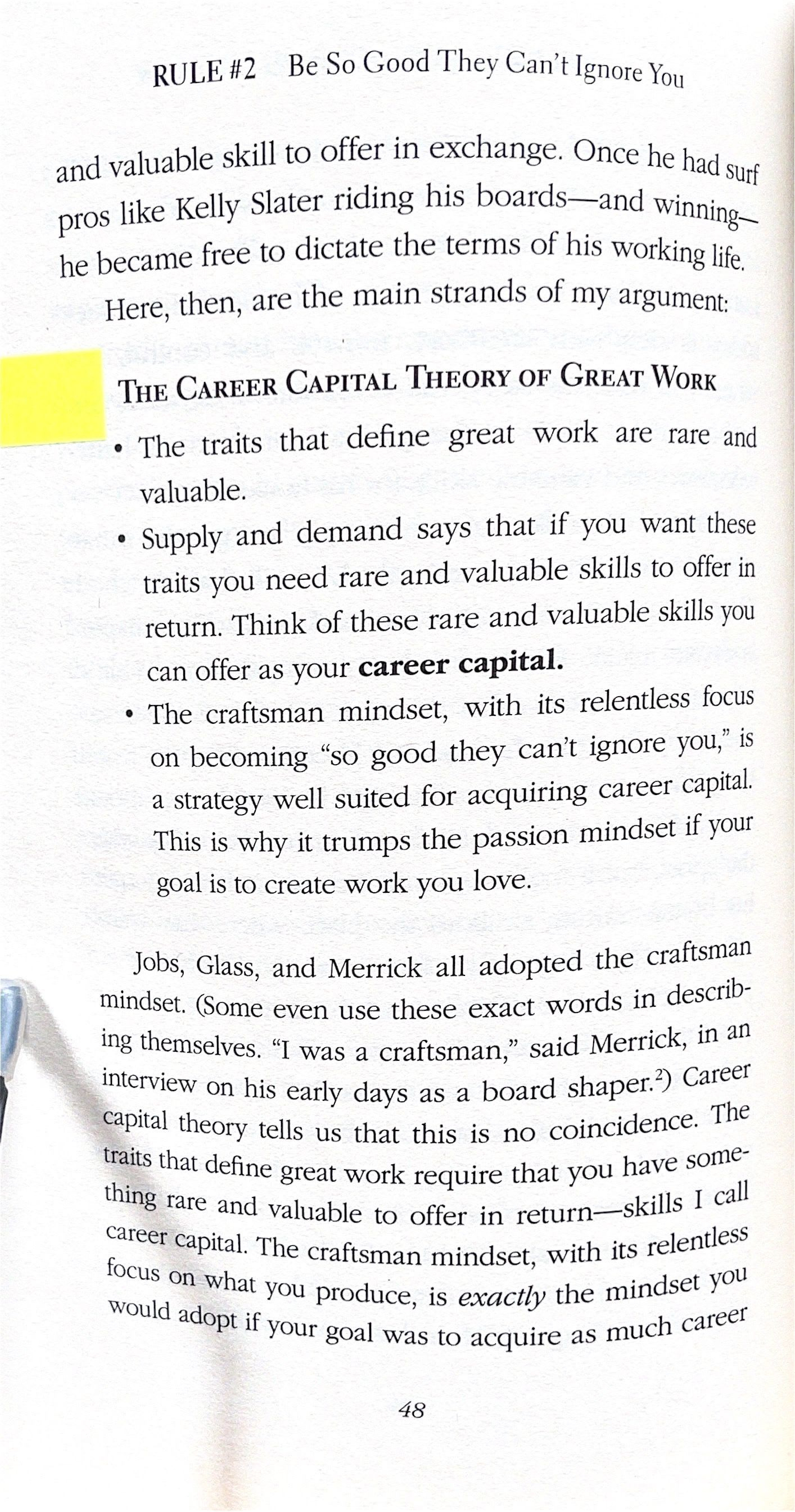 Cal Newport - "So Good They Can't Ignore You"  - QuickSummary