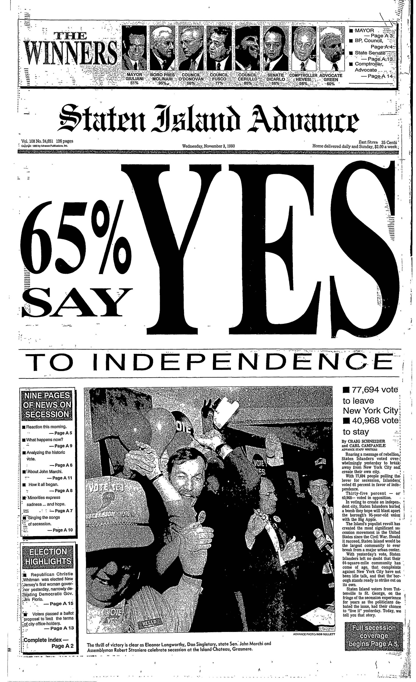 It's time;' Fossella to fund Staten Island secession study with backing of  fellow elected officials - silive.com