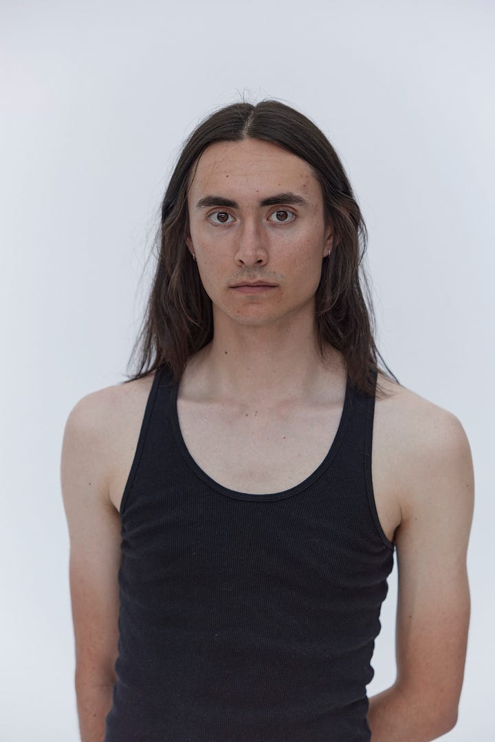 lol my farmers tan is so loud. very sweaty but the hair looks good.