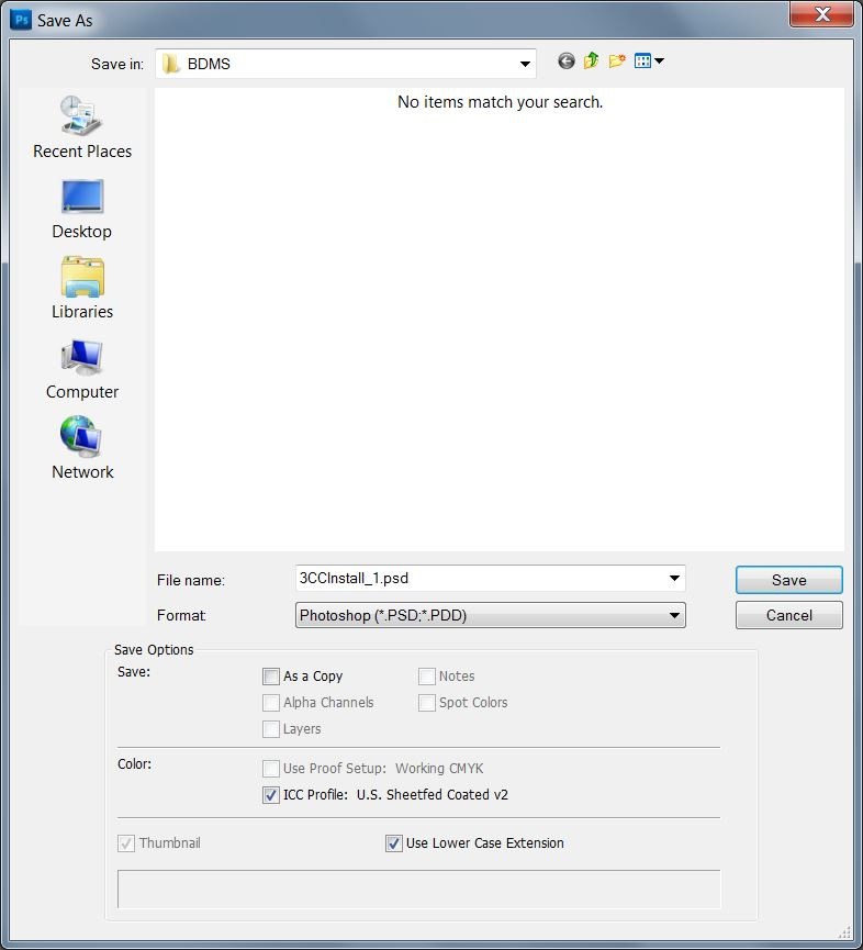 Action: Save as - to convert to CMYK in Photoshop Action: Save as - to convert to CMYK in Photoshop