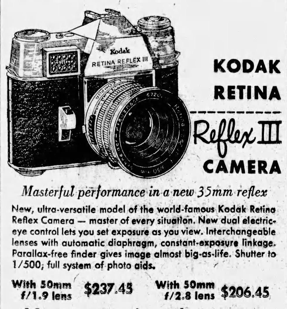 Kodak Retina Reflex III - by Sean Lamb