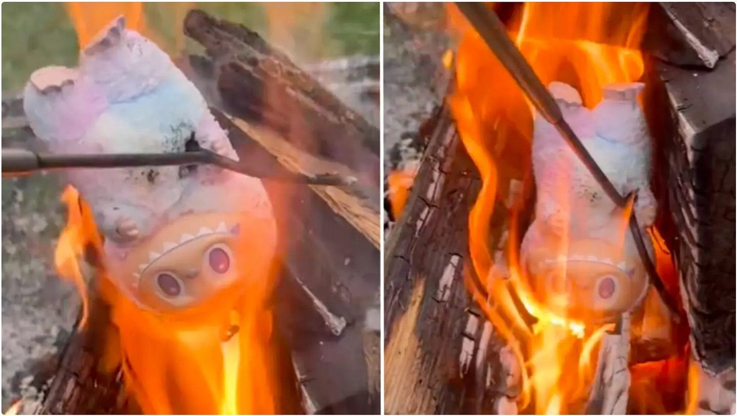 People are setting their Labubu Dolls on FIRE!! – Kawaiies People are setting their Labubu Dolls on FIRE!! – Kawaiies