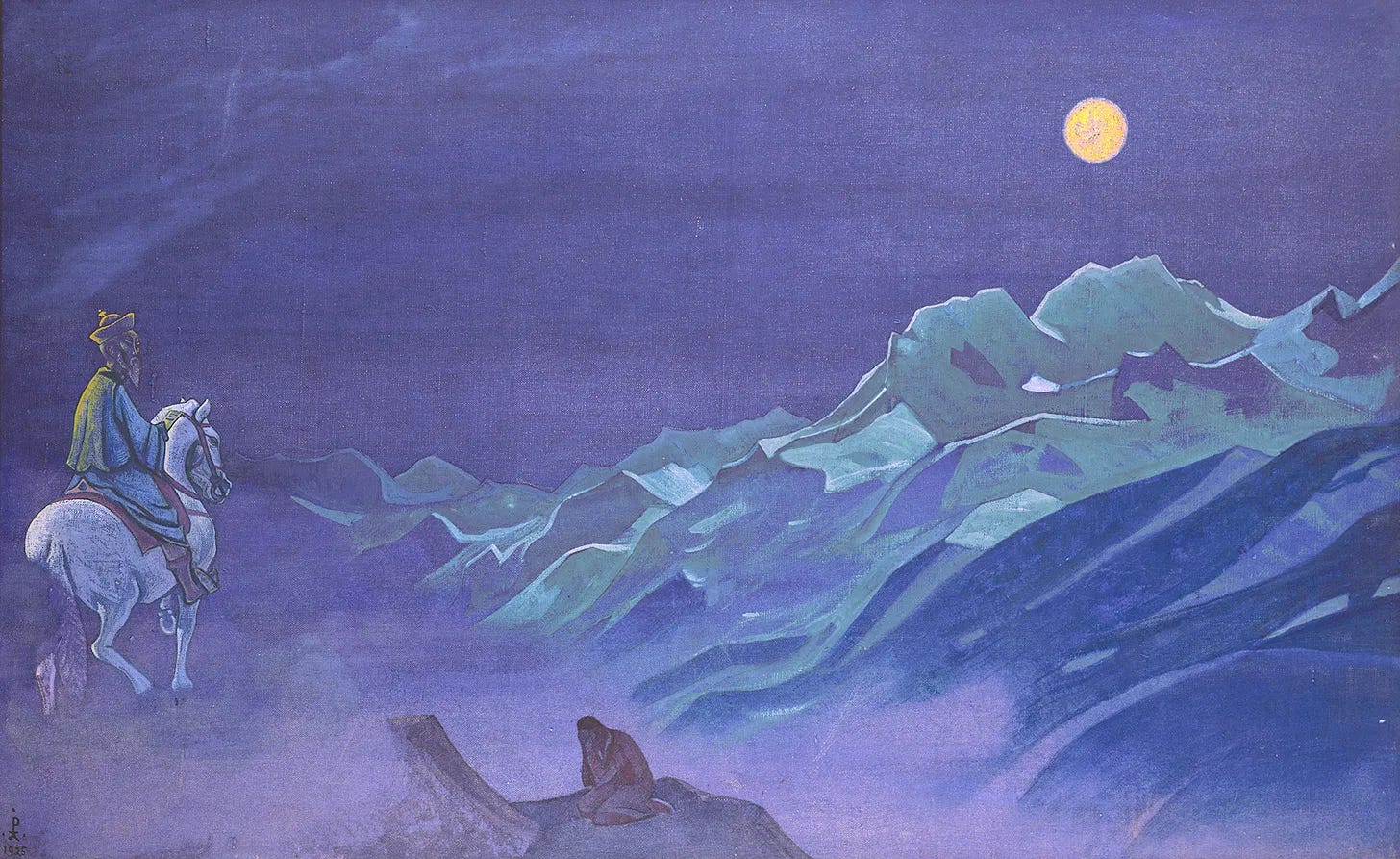Nicolas Roerich — Oyrot, Messenger of the White Burkhan (1925)