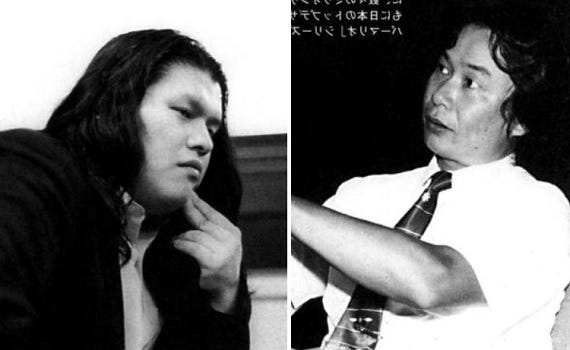 Two photographs of Kenji Eno and Shigeru Miyamoto Two photographs of Kenji Eno and Shigeru Miyamoto
