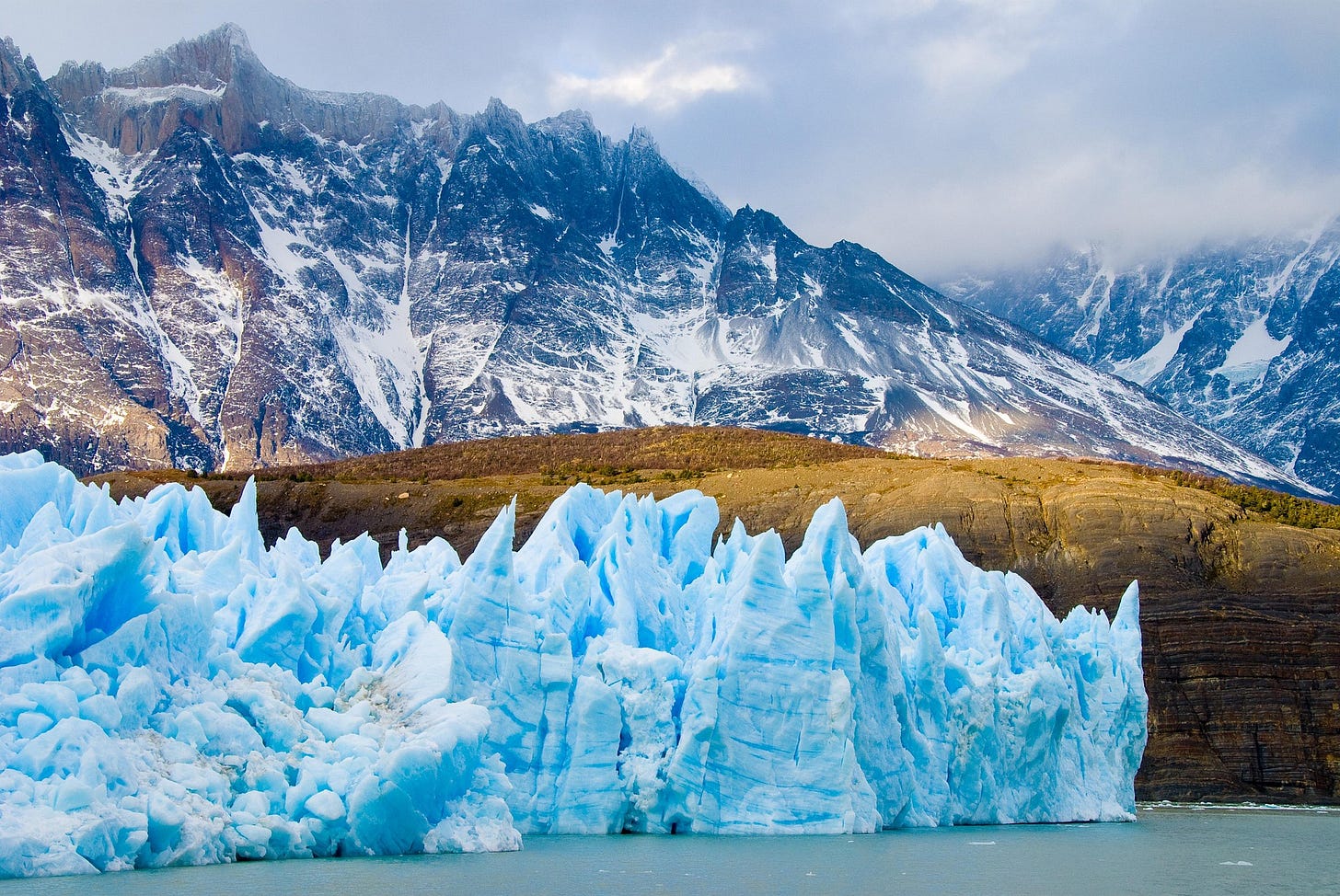 Glaciers entering the sea Glaciers entering the sea