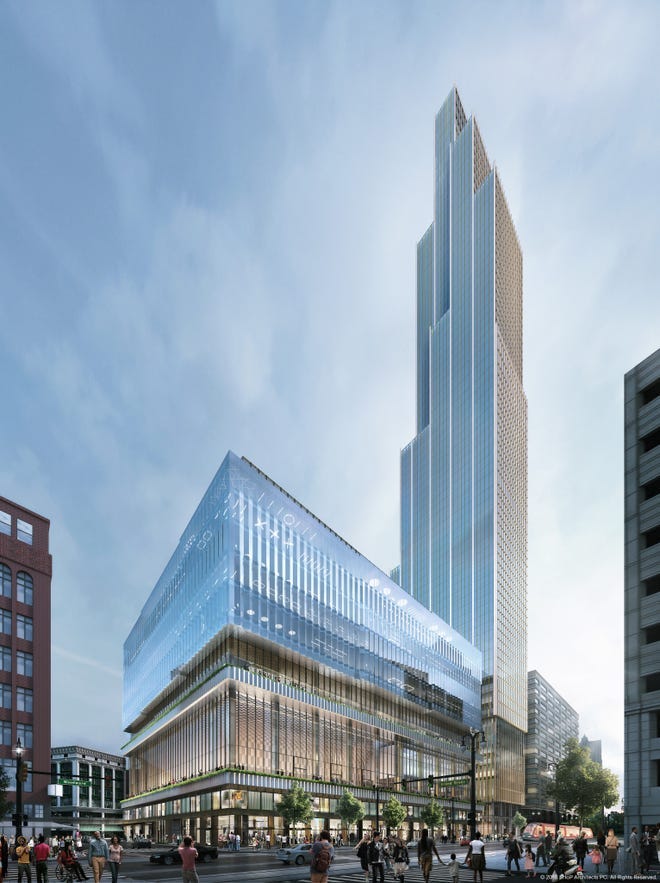 Hudson's site skyscraper will no longer be tallest in Detroit