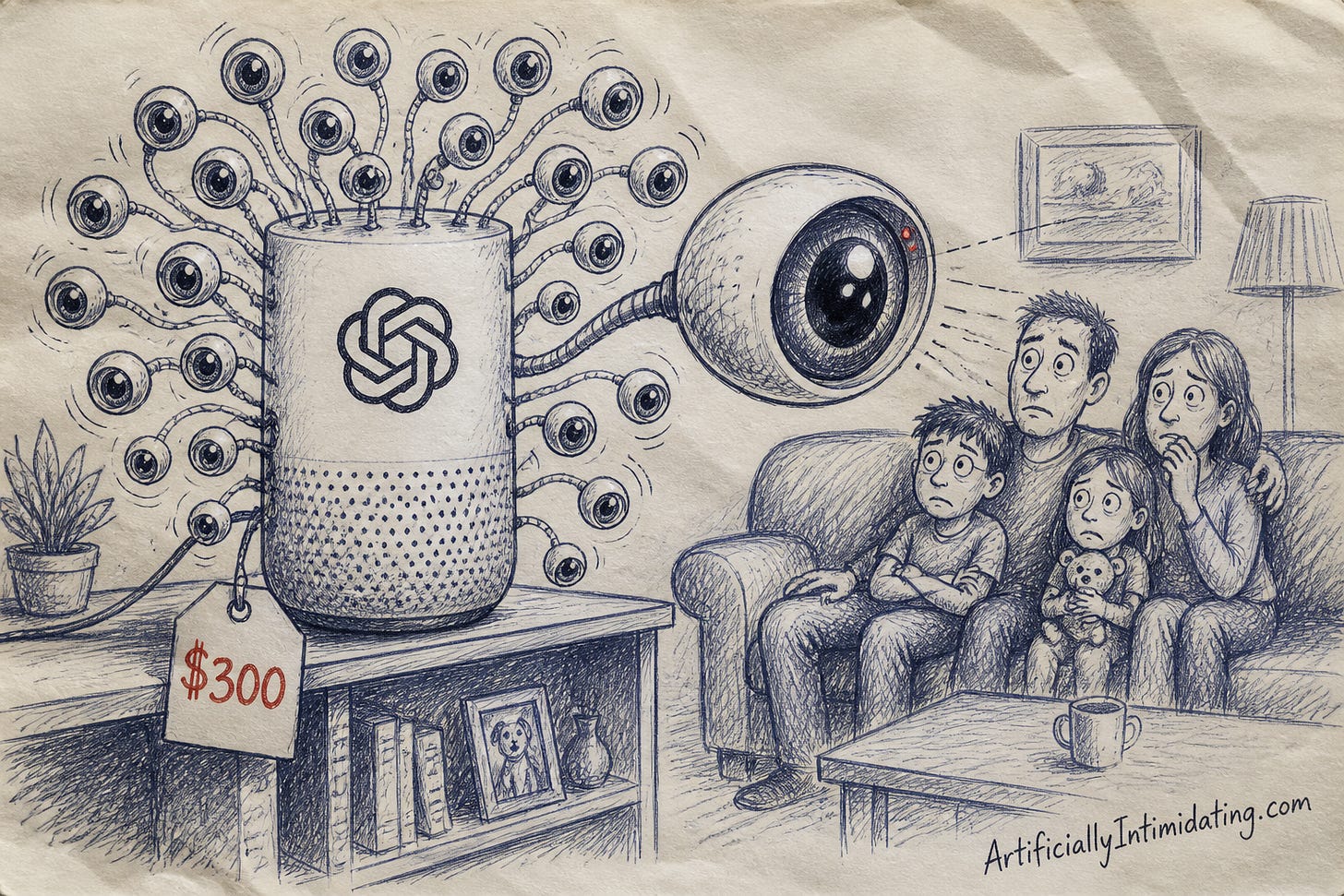 OpenAI's “peaceful and calm” home companion, now with a few dozen extra eyes. OpenAI's “peaceful and calm” home companion, now with a few dozen extra eyes.