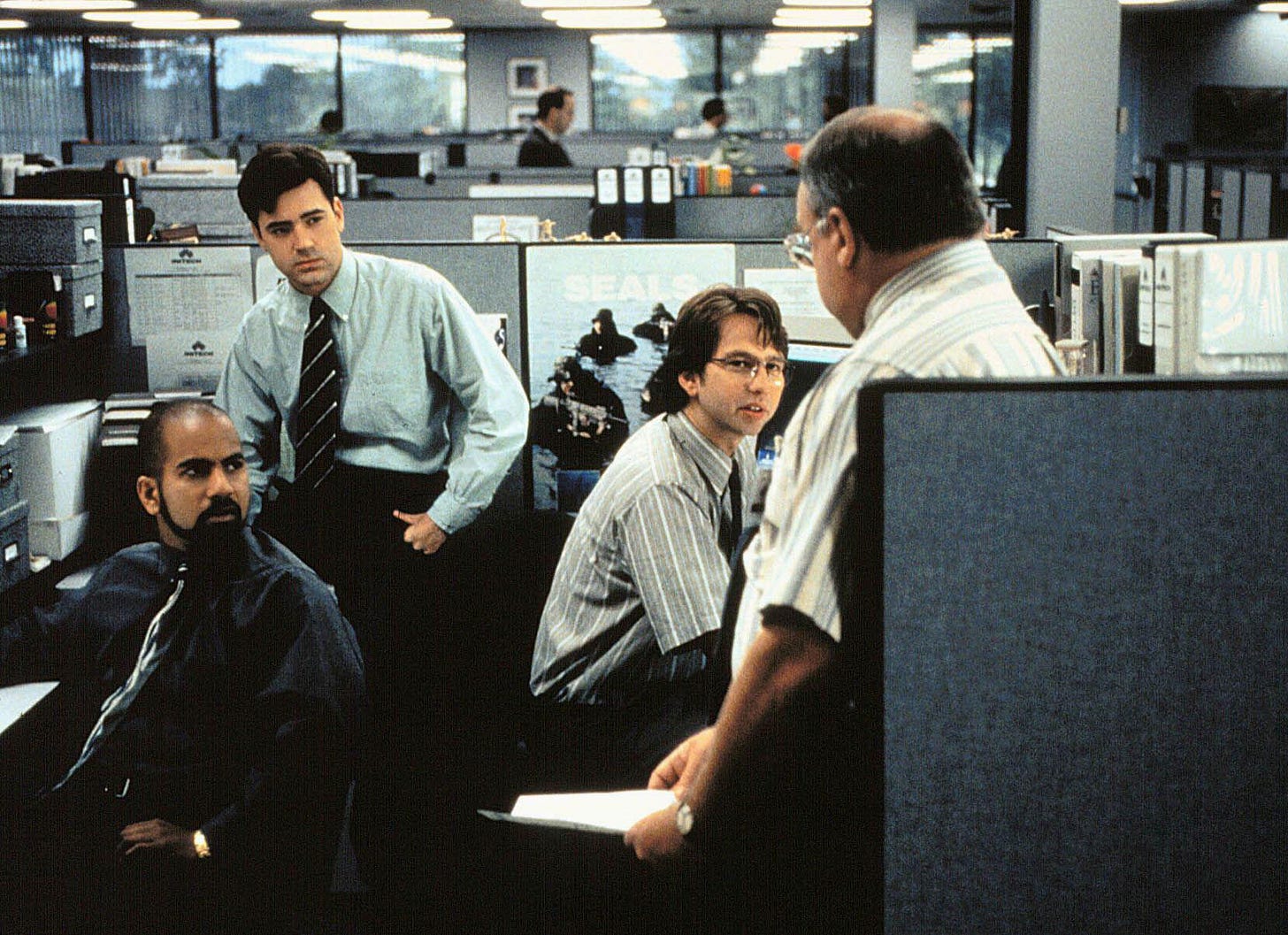 The dream office space: a cubicle.