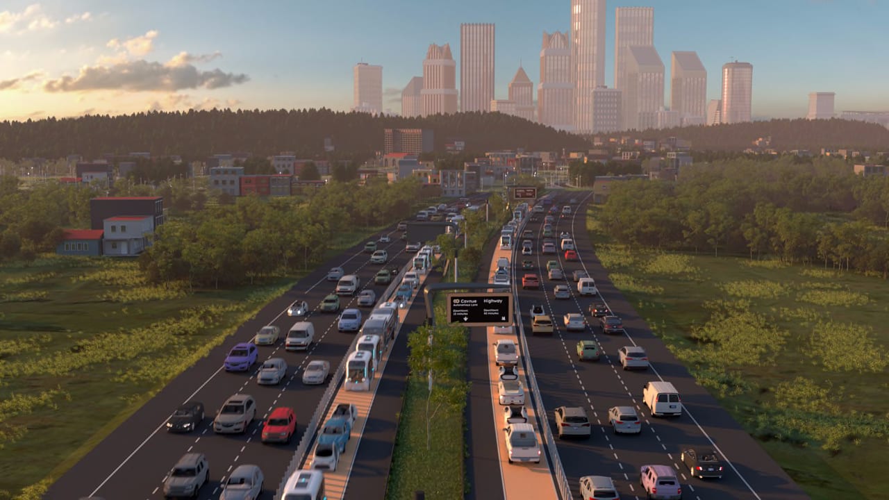Autonomous roadway in Michigan