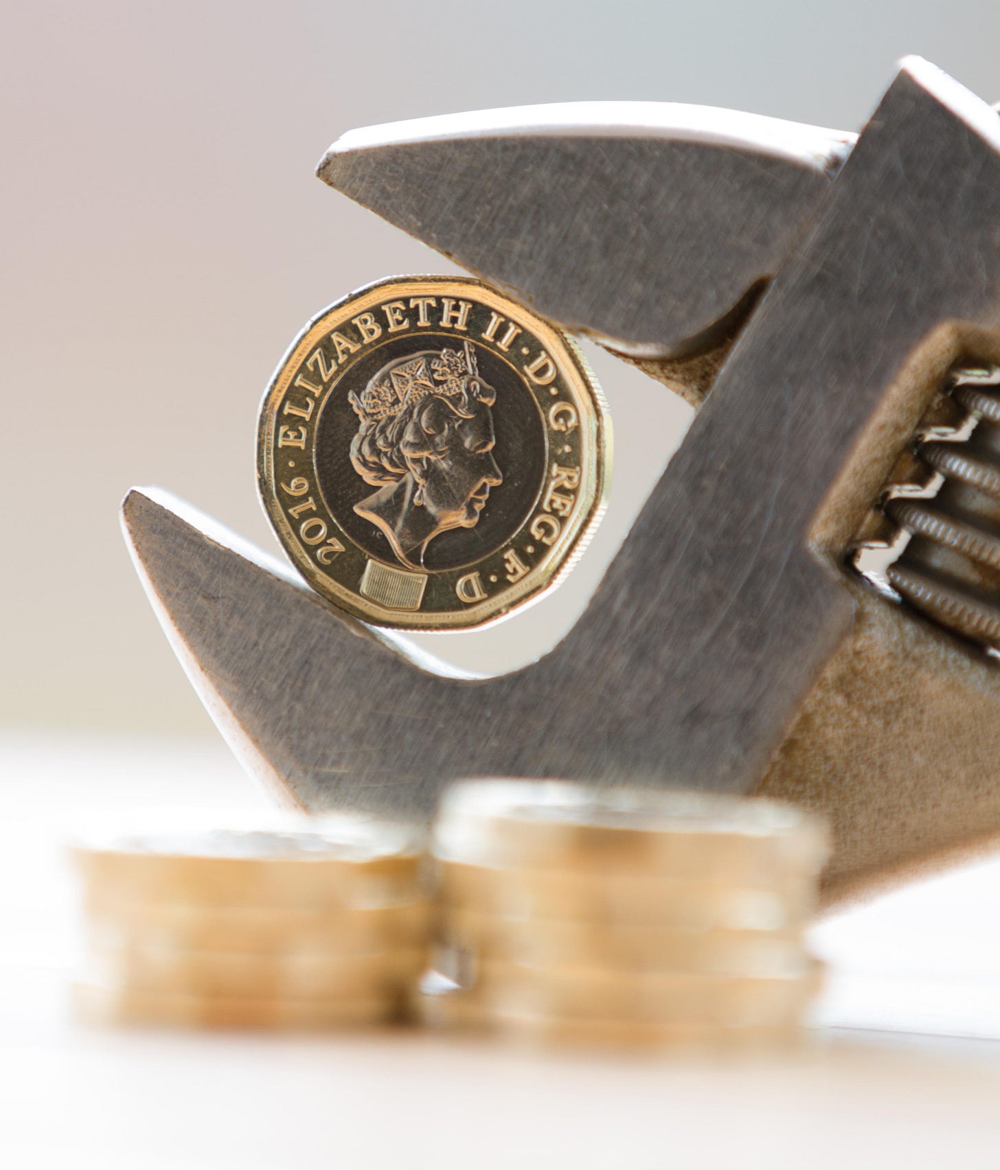A coin in a spanner