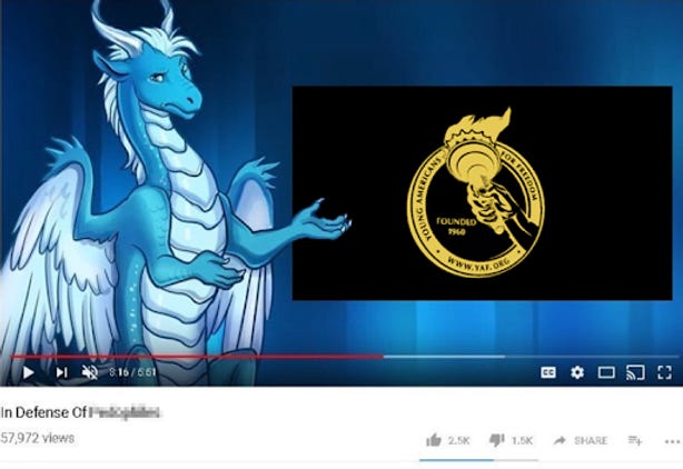 furry dragon avatar talking about Iowa YAF