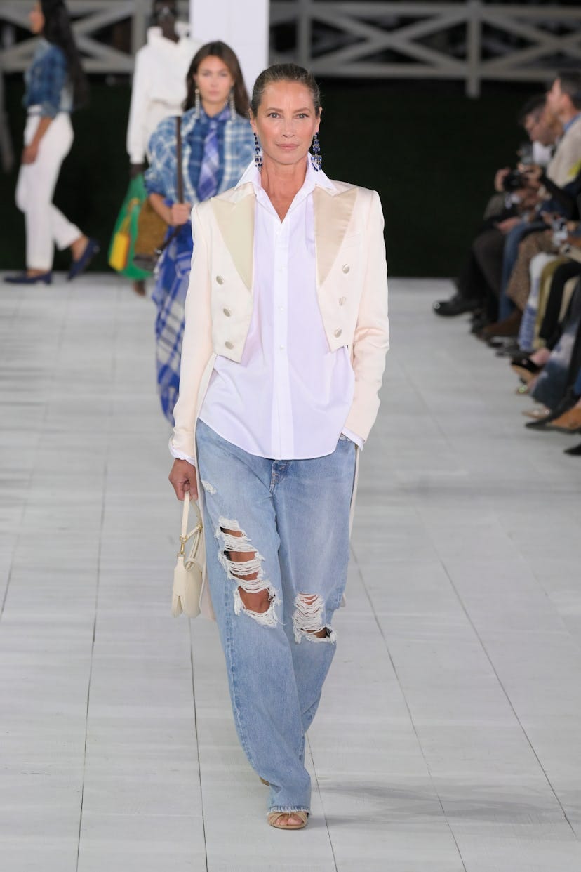 Ralph Lauren's Spring/Summer 2025 Show Married Seaside Style With Americana  Glam
