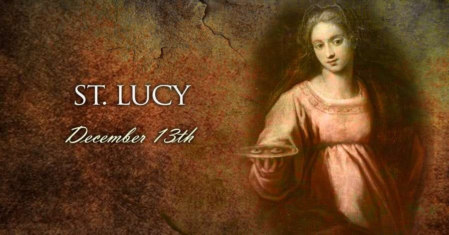 Prayer to St. Lucy, Feast Day on December 13th — Our Lady of Mercy