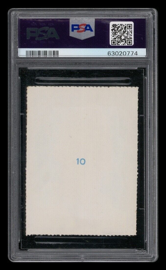 1958 Editora Aquarela LTDA Set-Break # 10 Pele Blue Number-Perforated PSA 2 GOOD - Picture 2 of 2