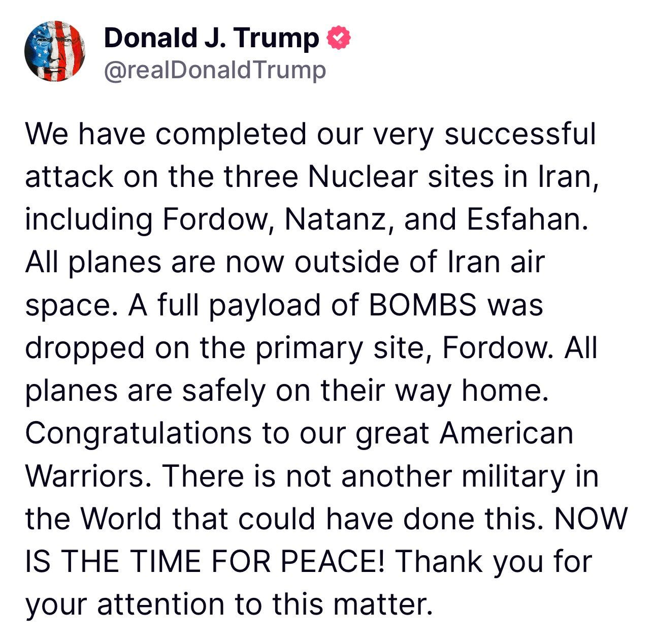 Fordow is gone: US bombs 3 nuclear sites in Iran, Trump says historic  moment - India Today