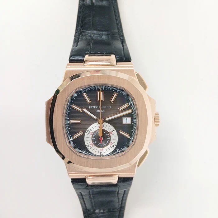 2012 Patek Philippe Nautilus Chronograph Rose Gold / Brown 5980R-001 Listing Image 1 2012 Patek Philippe Nautilus Chronograph Rose Gold / Brown 5980R-001 Listing Image 1