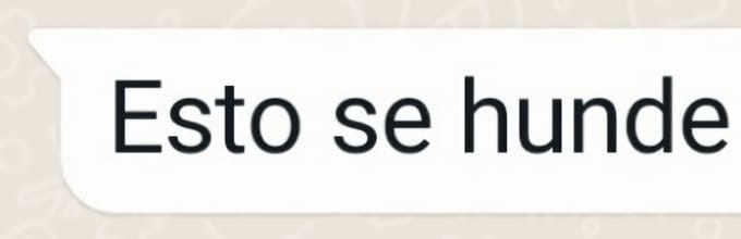Esto se hunde