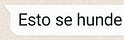Esto se hunde