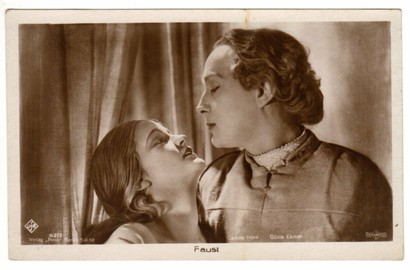 F.W. Murnau's FAUST (1926) Camilla Horn & Gosta Ekman UFA German Silent  Film | eBay UK