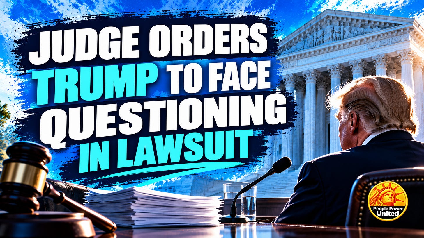 Judge orders Trump to face questioning in BBC lawsuit. Judge orders Trump to face questioning in BBC lawsuit.