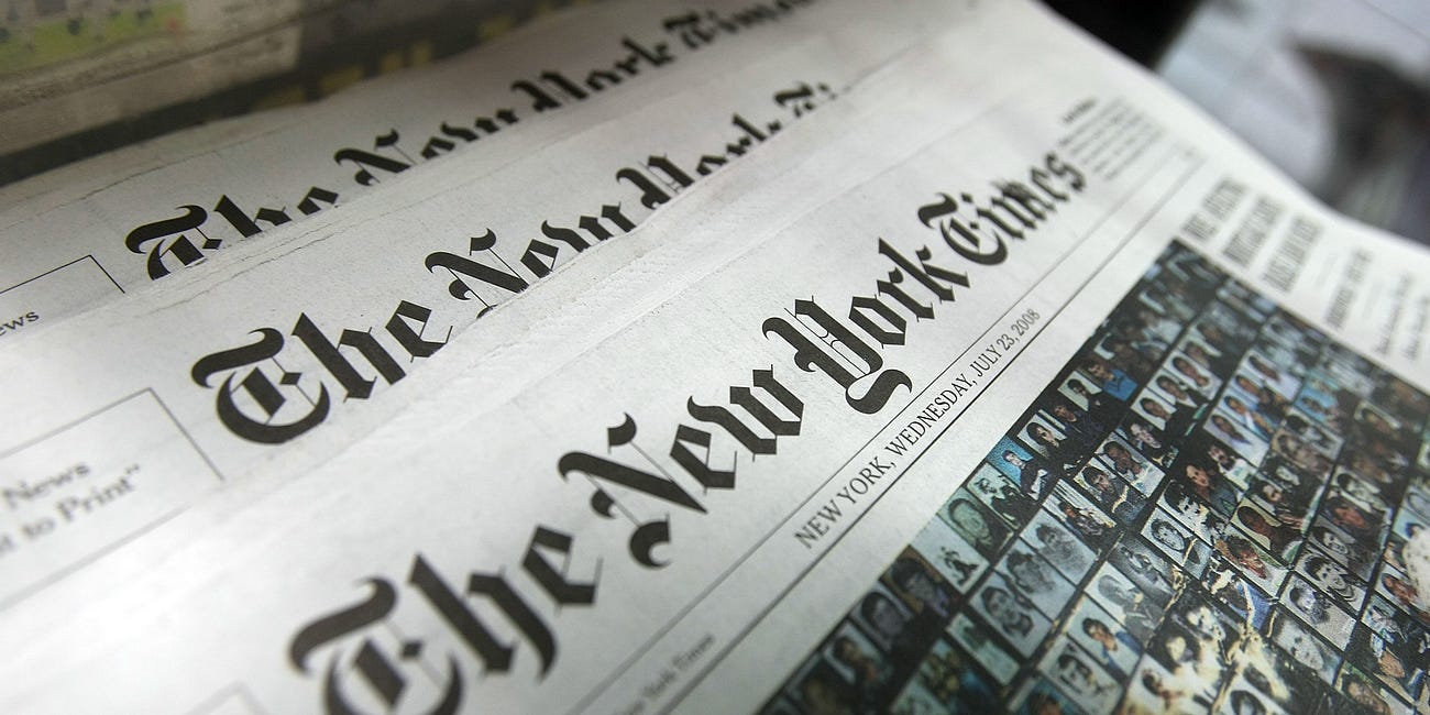 The New York Times Can't Stop Sucking